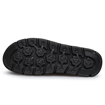 Men's Casual Lace-Up Chukka Boots with Rubber Sole