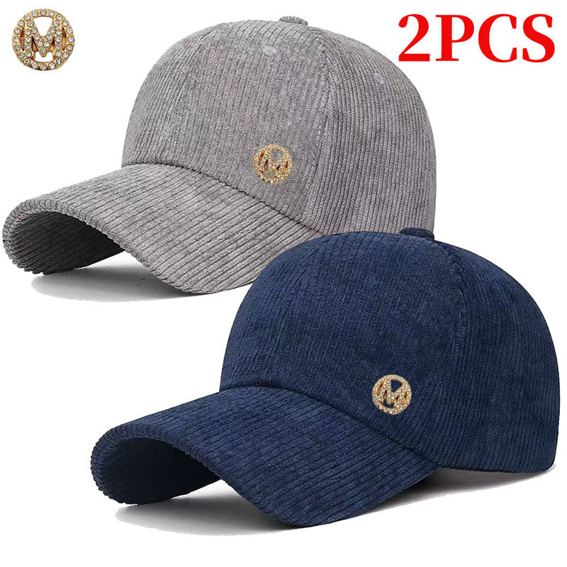 Unisex Adjustable Corduroy Baseball Cap - Lightweight, Retro Style