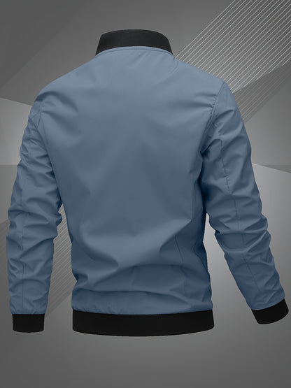 Տղամարդկանց Letter Embroidered Casual Bomber Jacket Gifts Best Sellers