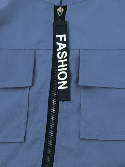 Directional HZ2386 Women's Fashion Casual Cargo Zip-Up Two-Piece Set