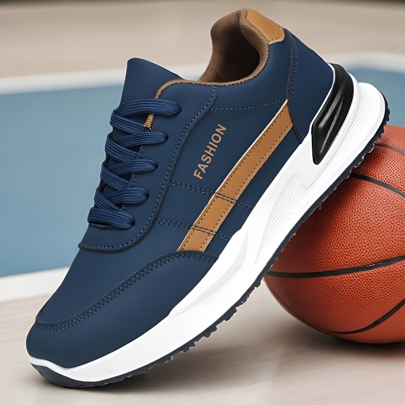 Men's Road Running Shoes, Large Size Men's Outdoor Hiking Shoes, Lace-up Walking Shoes, Training Shoes, Low-top Running Shoes, Trendy Skate Shoes, Student Casual Sneakers for Spring, Summer, Autumn, and All Seasons - ayq