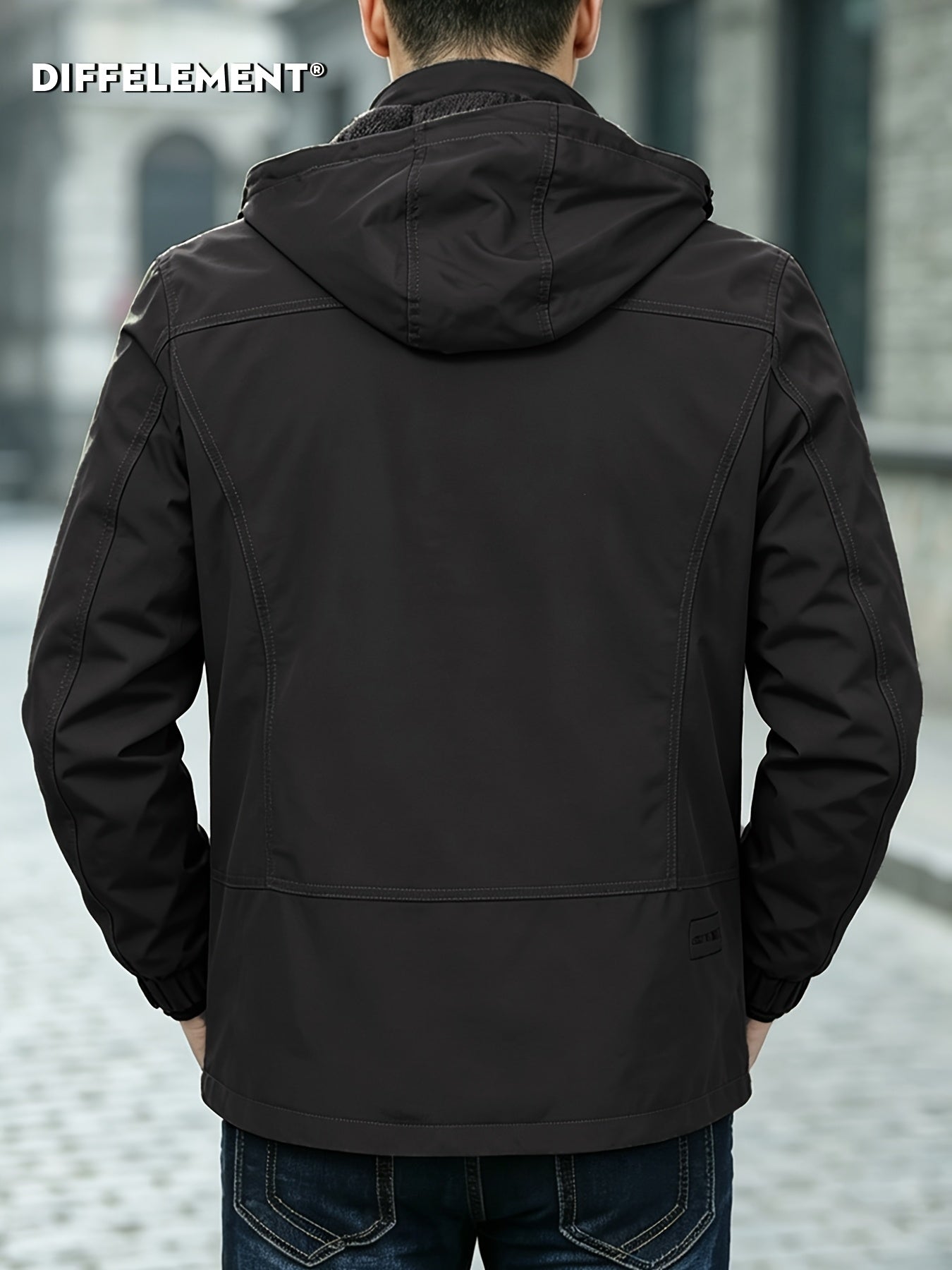 Men's Heavyweight Hooded Workwear Jacket with Full Lining