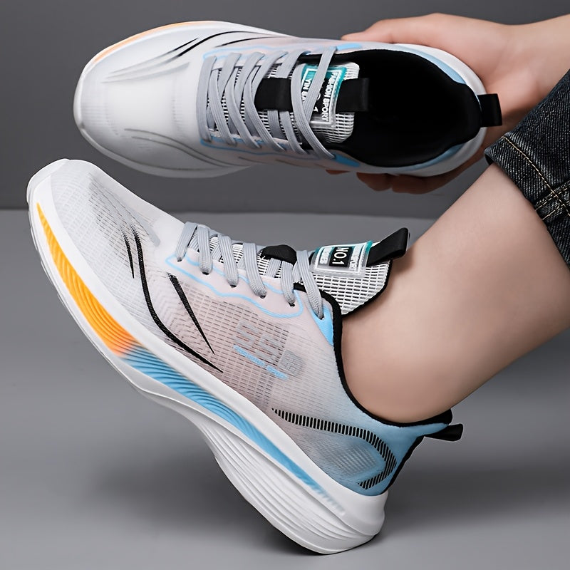 Men's Shoes Spring Summer Mesh Breathable Super Light Casual Sneaker, Men's Soft Sole Anti-skid Shock Absorption Student Running Sneaker-plus Size Tennis Casual Walking Fitness Hiking Shoes-perfect Sneaker for Outdoor Adventu - ayq