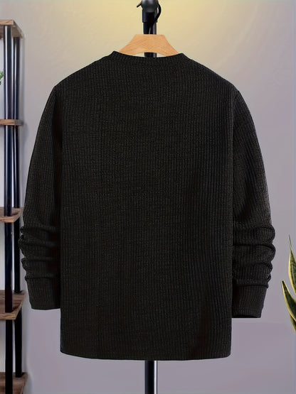 Տղամարդու տրիկոտաժե սվիտեր, գարուն/աշուն ոճի, երիզավոր մարզաշապիկ, ժակարդ, առօրյա, նորաձև, բացօթյա վերնաշապիկ