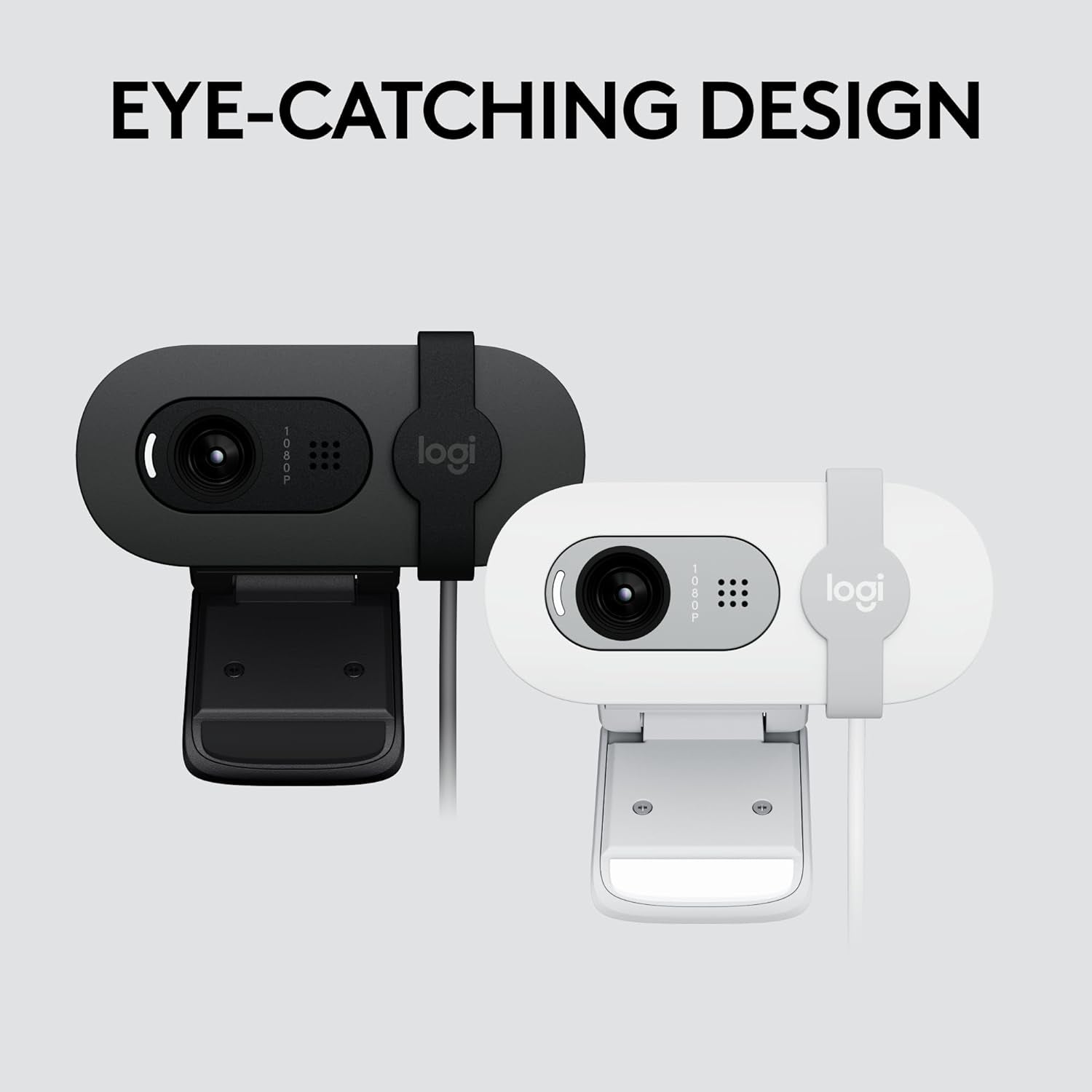 Logitech Brio 101 Full HD 1080P Webcam Made for Meetings and Works for Streaming — Auto-Light Balance, Built-In Mic, Privacy Shutter, USB-A, for Microsoft Teams, Google Meet, Zoom, and More - Black