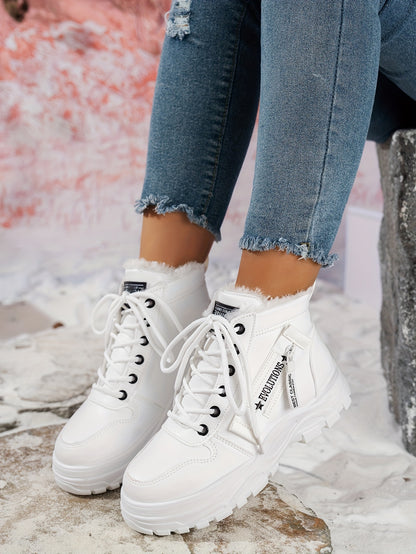 Կանացի ձմեռային ձնագնացքներ - Տաք երեսպատված, չսահող, բարձրակրունկ արտաքին ցանկացած առիթի համար կոշիկներ, ռիբավորված մեղմացնող ներդիրով, սև, իդեալական են ցուրտ եղանակի համար, ձմեռային կոշիկներ | Ոճային ձմեռային կոշիկներ | Դիմացկուն կոշիկներ