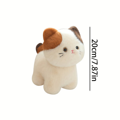 20cm/7.87in Calico Cat Plush Toy, a Sofa Ornament, Stuffed Fat Cat Plush Doll, And an Ideal Choice for Holiday Or Birthday Gifts.