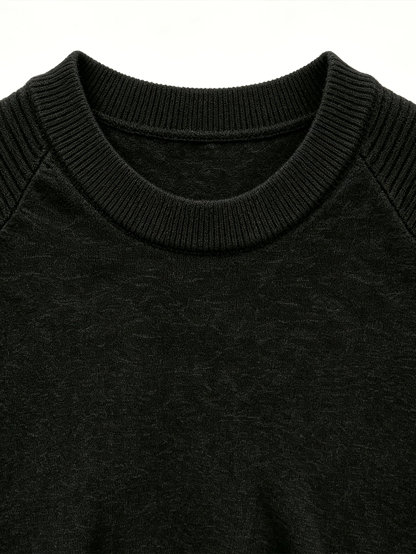 Men's Casual Summer Raglan Sleeve Knit Sweater, Lightweight Polyester