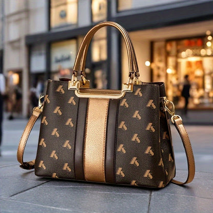 Lorna Vesta Elegant Women's Leather Tote with Removable Strap