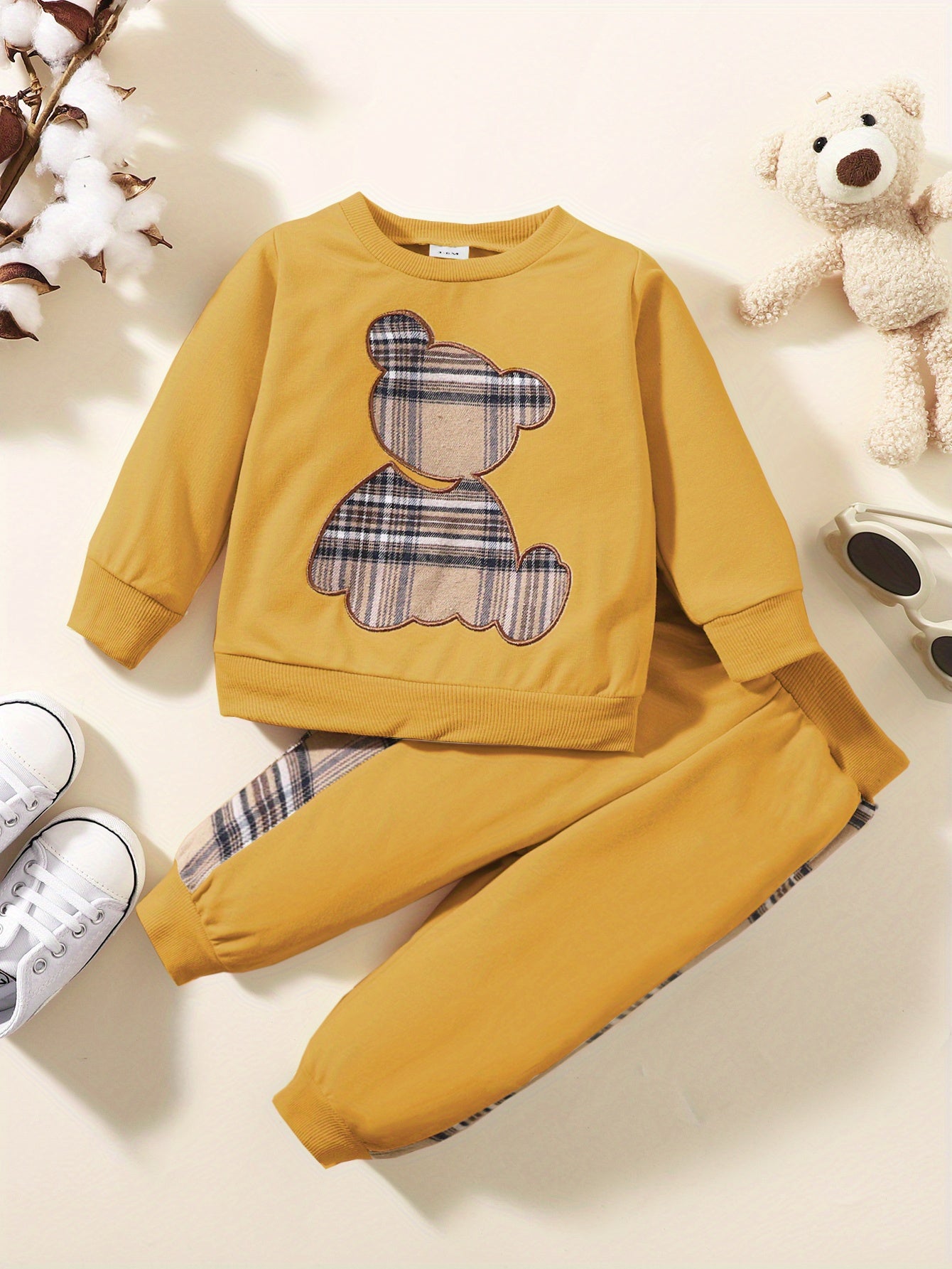 Toddler Baby Boy Clothes Outdoor Set Long Sleeve Sweatshirt Top Casual Pants Fall Winter Outfit Sweatsuit
