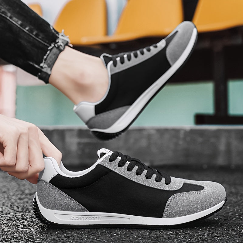 Men'S Casual Sneakers - Navy & Gray, Breathable, Anti-Sweat, Soft Sole, Durable, Lace-Up Design, All-Season Comfort, Outdoor & Casual Wear, Casual Footwear | Modern Casual Sneakers | Comfortable Footwear