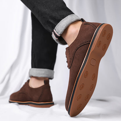 Men's Lace-Up Oxford Shoes, Casual Business, All-Season Comfort
