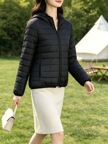 Trendy Women's Lightweight Hooded Jacket for Fall and Travel