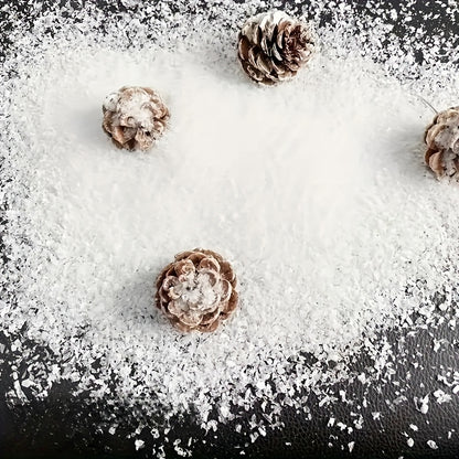 50g Artificial Snowflake Packaging - Perfect for Christmas, Valentine'S Day and New Year Decorations | No Power Required, Classic Style Plastic Snow Powder, Creates Atmosphere for Festivals and Themed Parties, Christmas Decor