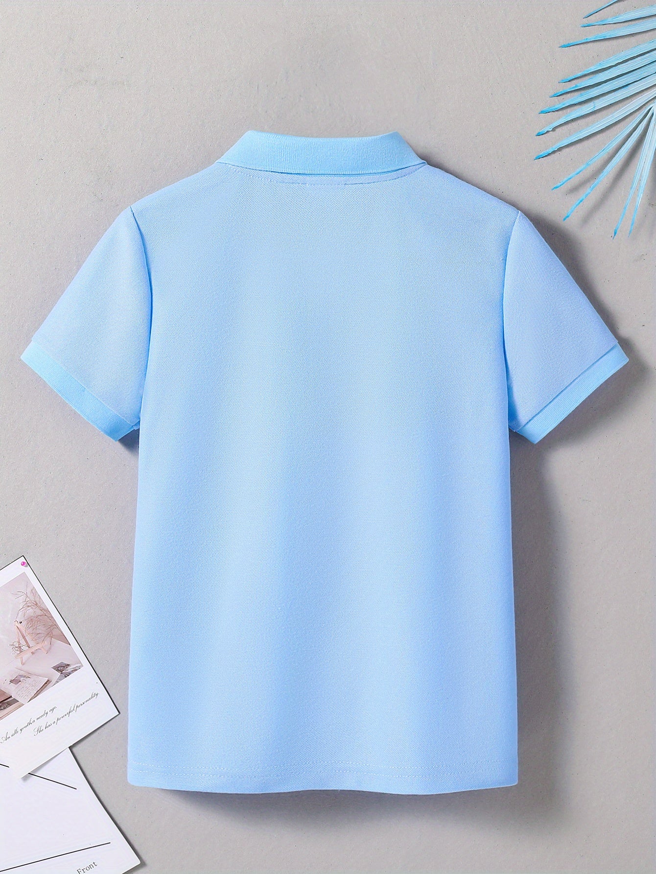 Kids' Summer Polo Shirt with Animal Print, Casual Fit