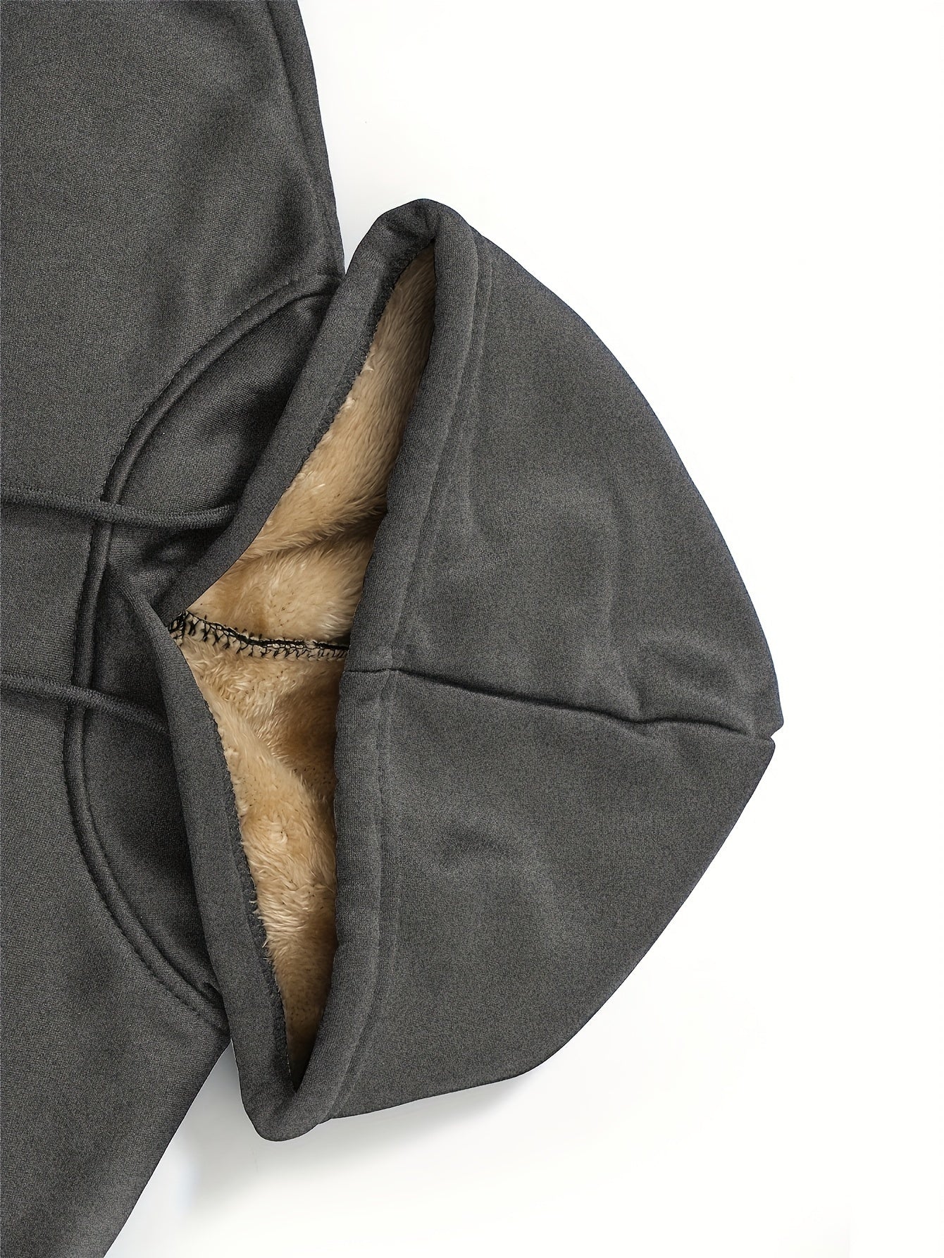 Men's Fleece-lined Cozy Hooded Sweatshirt With Drawstring And Kangaroo Pocket, Men's Hoodie For Winter Outdoor