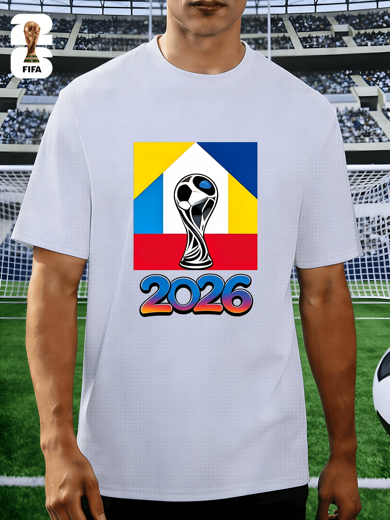 Men's FIFA 2026 Casual Crew Neck T-Shirt for Training & Running