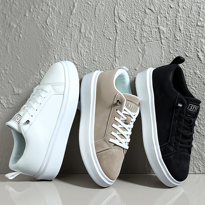 Unisex Platform Sneakers with Height Increase – Minimalist Low-Top Lac