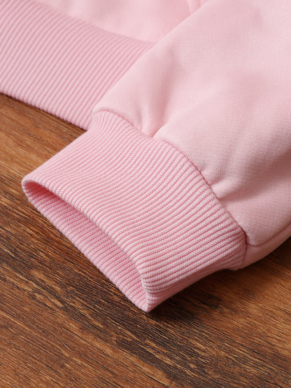 Christmas & Merry Christmas Letter Element Printed Women's Lined Hooded Sweatshirt, Thick and Warm Polyester Fabric Jacket, Suitable for Casual Composite Fabric Warm Clothing for Autumn and Winter Season