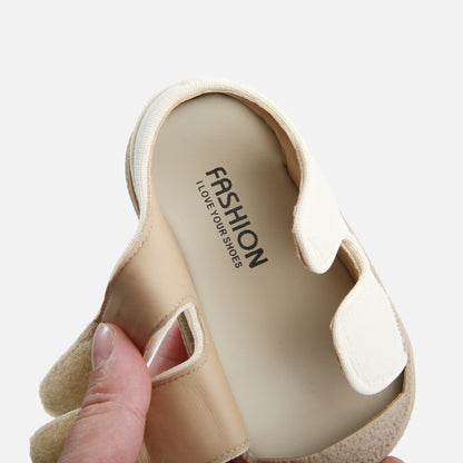 Kids' Breathable Open-Toe Footwear for Boys & Girls with Hook-and-loop Fastener Closure, Ideal for Beach & Leisure Activities