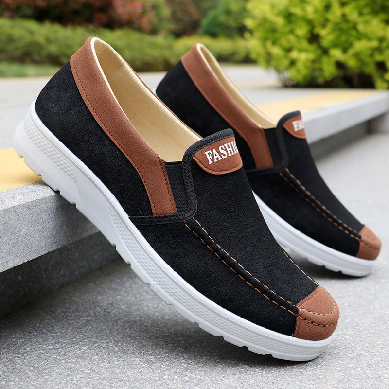 Men'S Low-Top Trail Running and Skateboarding Shoes | Faux Upper, Fabric Insole and Inner, Lace Closure, All-Season Casual Style - ayq