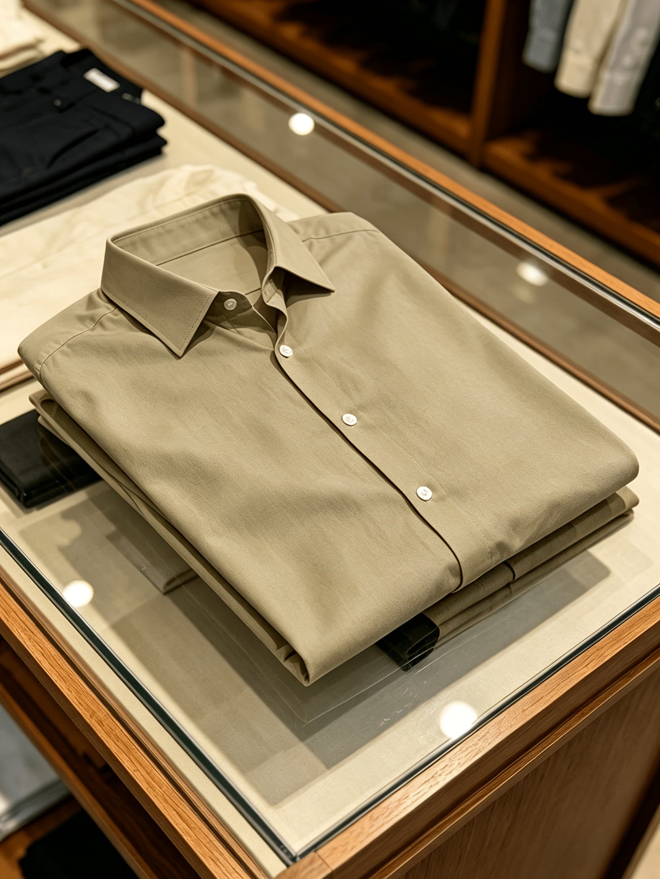 Men's 100% Cotton Short Sleeve Lapel Shirt for Summer