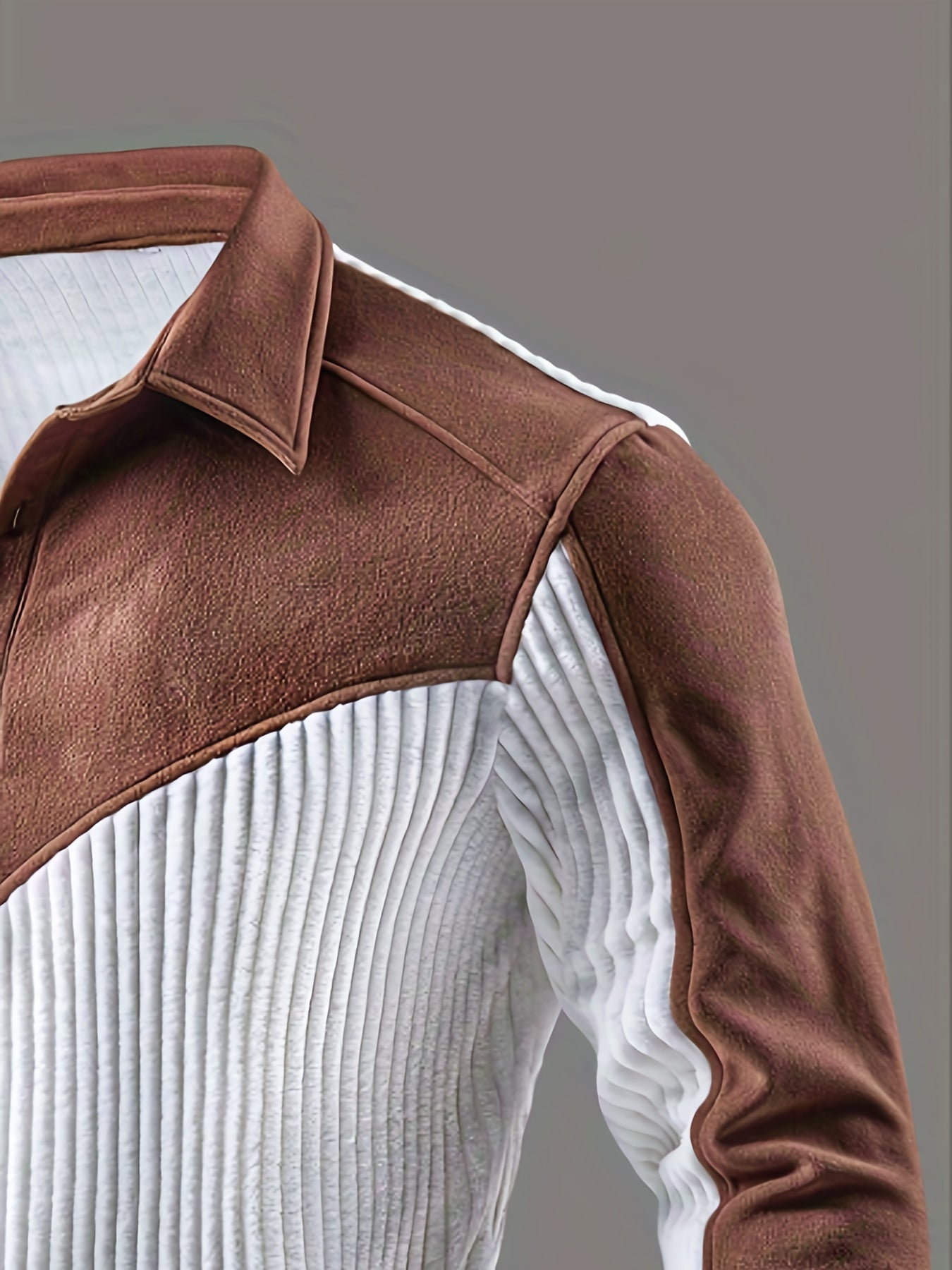 Men'S Fashion Casual Solid Color Long Sleeve Sweater | ROYALBOY, V-neck with Contrast Design, Suitable for Daily Wear and Parties