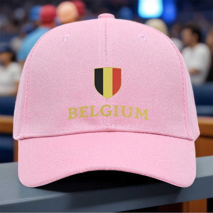Belgium Flag Baseball Cap Adjustable Fashion Dome Hat