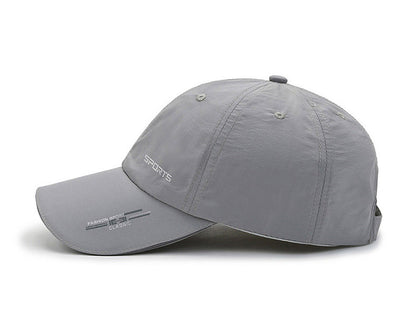 Unisex Polyester Baseball Cap, Quick-Dry Breathable Duck Hat with Reflective Strip, Sun Protection Snap Closure, Hand Wash Only, Stretch Fit for Spring/Summer Outdoor Travel Sports