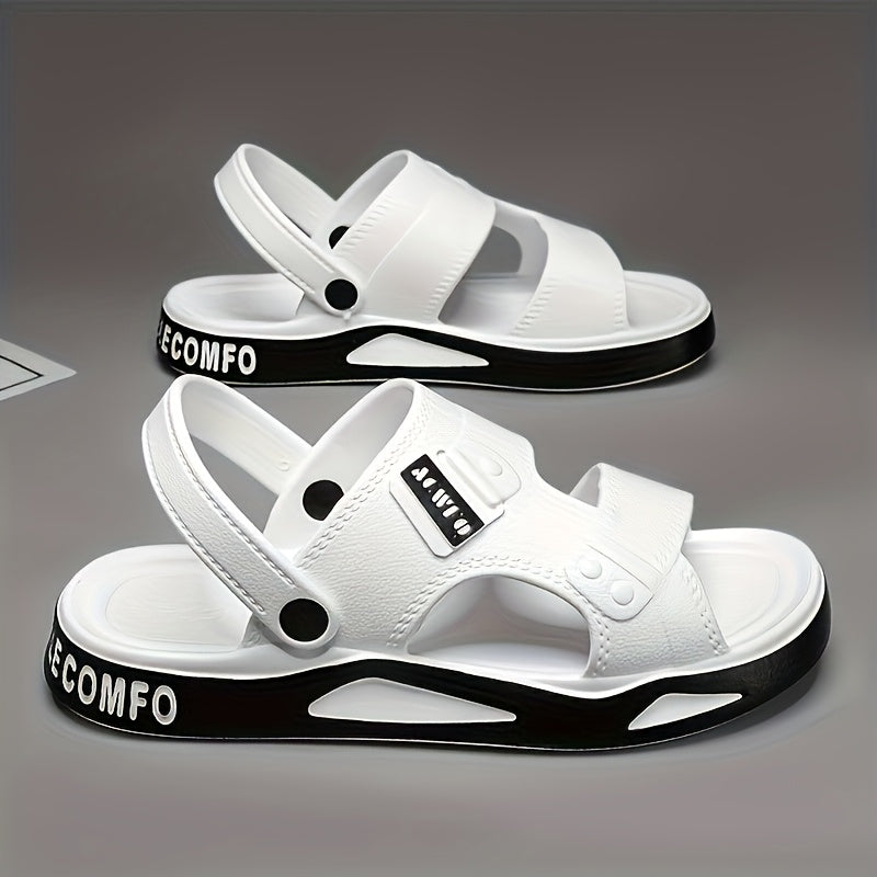Men's Summer EVA Slip-On Beach Sandals, Non-Slip & Quick Dry