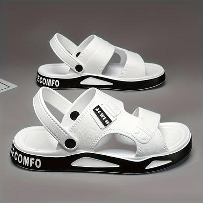 Men's Summer EVA Slip-On Beach Sandals, Non-Slip & Quick Dry