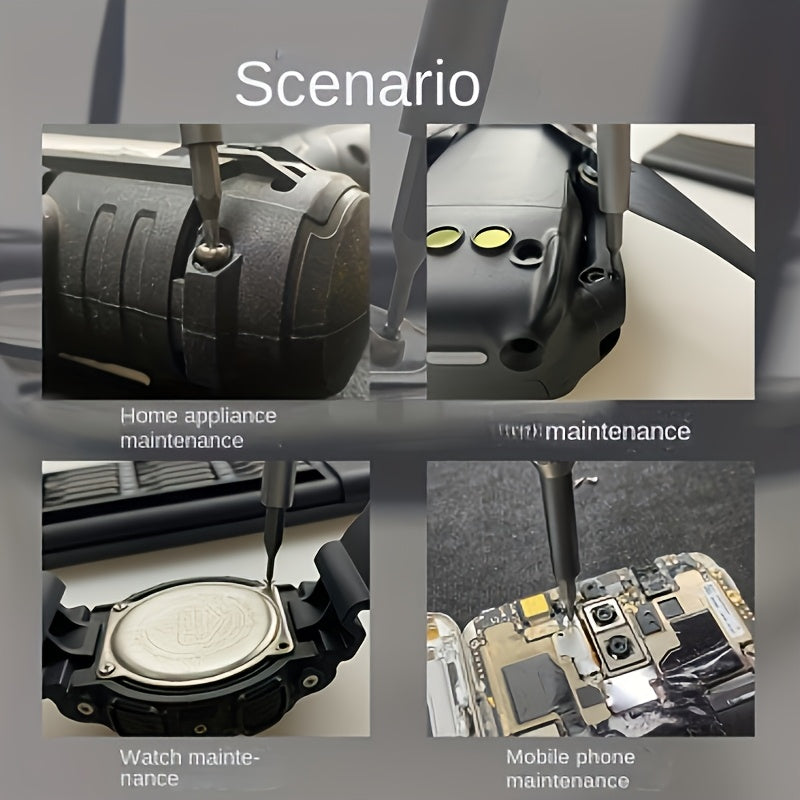 25-In-1 Precision Screwdriver Set for Mobile Phone And Tablet Repairs, Includes Drill Bits, Tweezers, And Pry Tools, Comes with a Portable Storage Case, Essential for Electronic Device Maintenance.