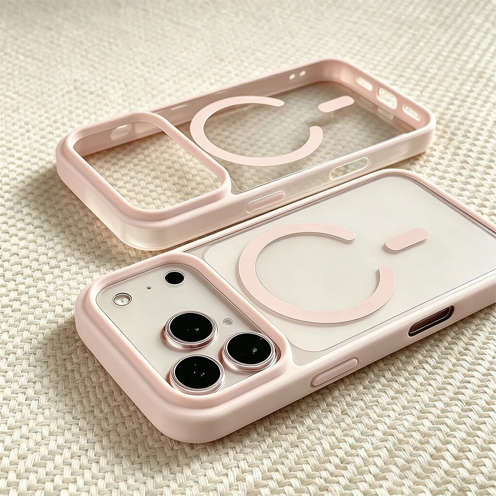 Magnetic Transparent Phone Case for iPhone 18 Pro Max with Wireless Ch