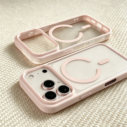 Magnetic Transparent Phone Case for iPhone 18 Pro Max with Wireless Ch