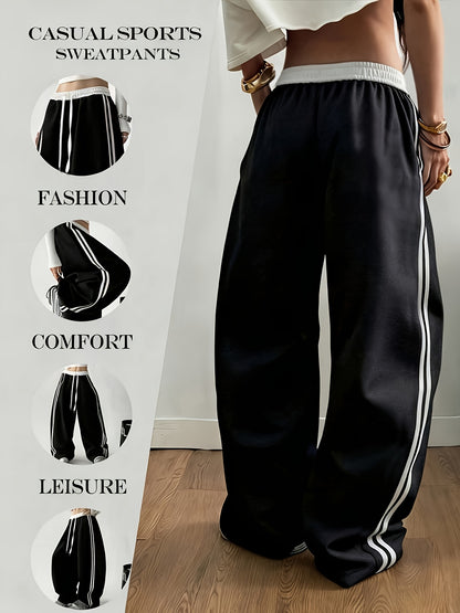 Women's Wide-Leg Sports Pants for Yoga and Fitness