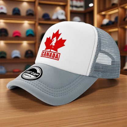 Canadian Hockey Team Trucker Hat – Lightweight Breathable Mesh Cap