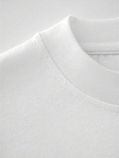 Men's 180gsm Heavyweight 100% T-shirt, Men's Graphic T-shirts, 1pc Bosh Briure Pattern Men's T-shirt, for Casual, Sports, and Holiday Wear - ayq