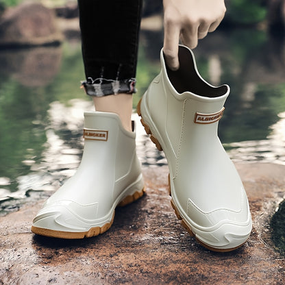 Unisex Lightweight Non-Slip PVC Outdoor Shoes for All Seasons