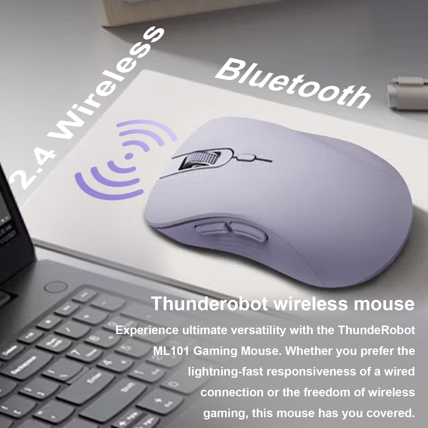 Lenovo V-Series V15 Laptop, 15.6" FHD Display, Intel Celeron Dual Core Processor, 16GB RAM, 1TB SSD, Webcam, HDMI, Wi-Fi, Windows 11 Home, Black, Bundle with Thunderobot Purple Wireless Mouse