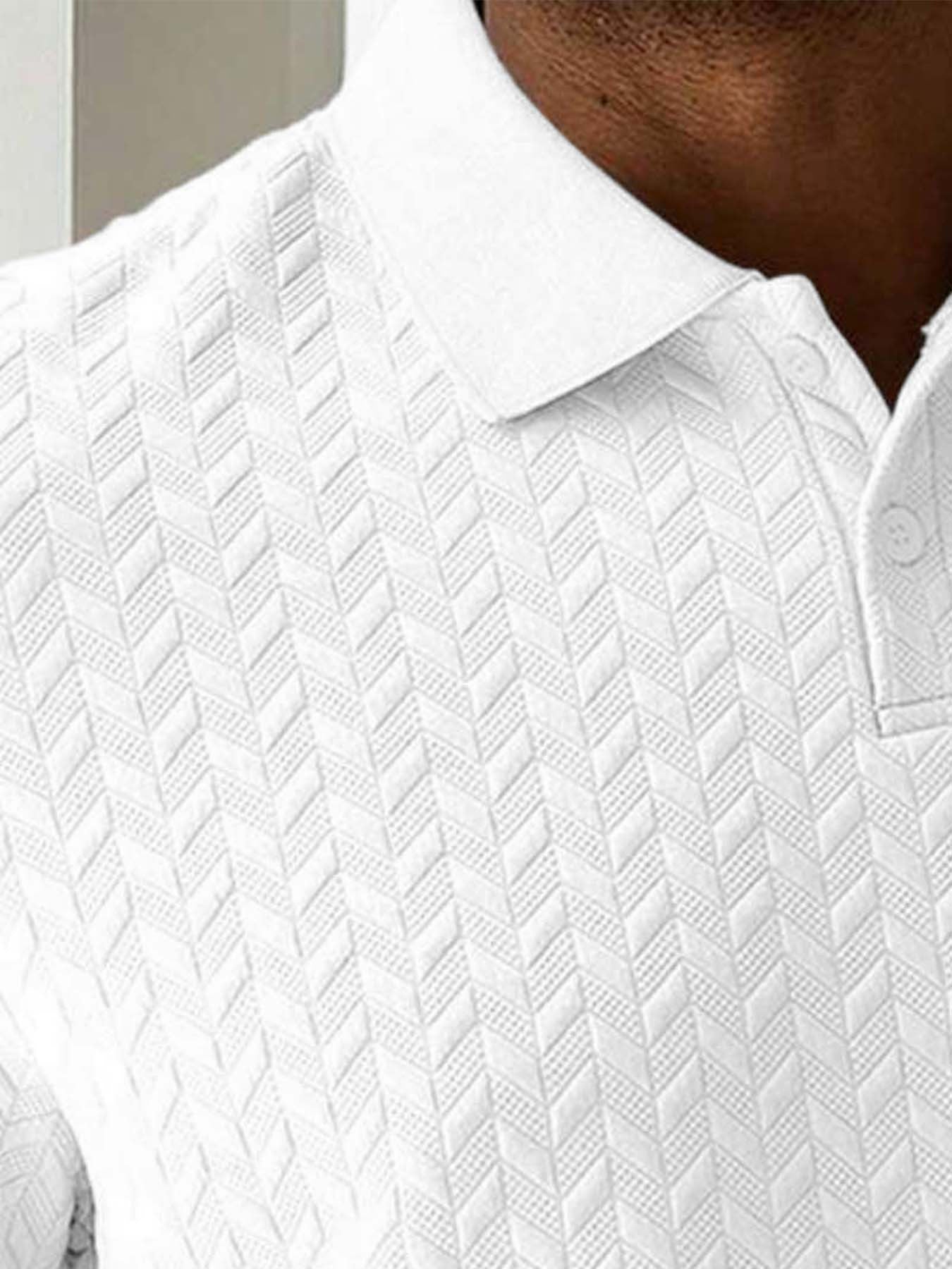Men'S Casual Short Sleeve Knit Polo Shirt, Polyester Blend with Slight Stretch, Summer Fashion Pullover with Button Details and Print Horse Emblem