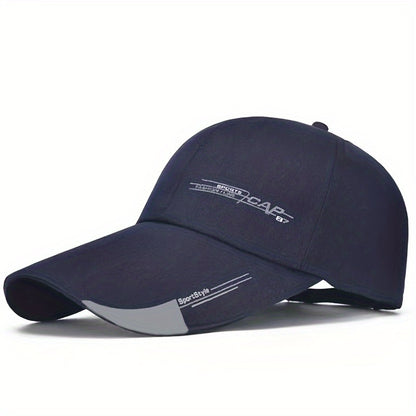 Unisex Baseball Cap, Breathable Summer Sun Hat, Trendy Peaked Cap With 3B-YS Print, Adjustable Casual Sports Cap