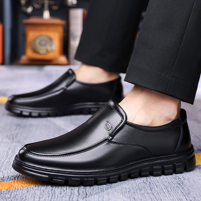 Men's Winter Casual Ankle Boots Slip-On Non-Slip Rubber Sole
