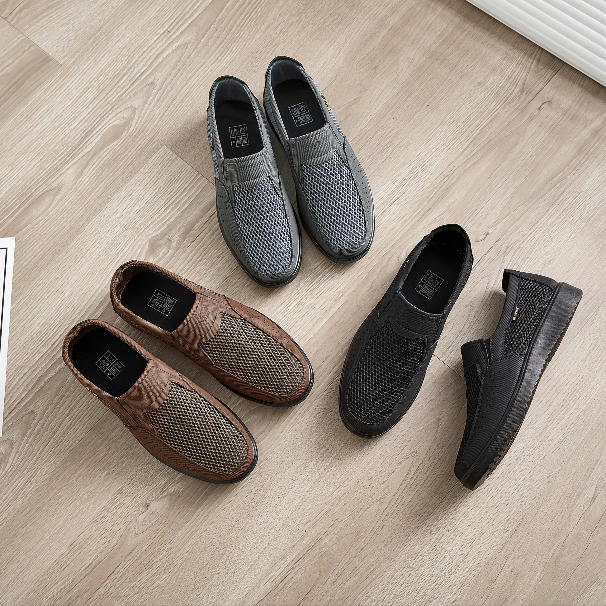 Men's Breathable Slip-On Casual Large Size Sneakers - ayq