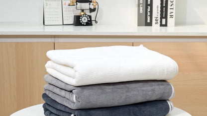 8pcs Super Soft Coral Bath Towel Set, Crown Embroidery, 2pcs 70 X 140Cm Bath Towels, 2pcs 42 X 70 Cm Hand Towels, 4pcs 35 X 35 Cm Washcloths, Quick-Drying, Fast-Absorbing, Lightweight, Perfect for Home, Hotel And Spa Use, Out - ayq