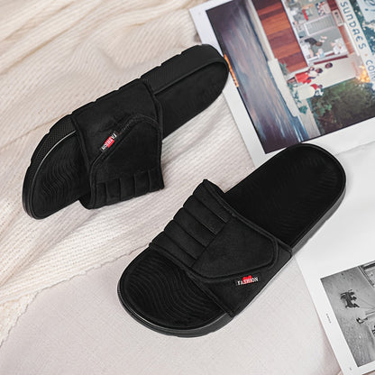 Comfortable All-Season Microfiber Couple's Casual Slippers