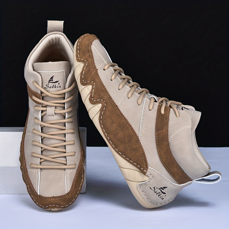 Men's Casual Ankle Boots Comfortable All-Season Walking Shoes