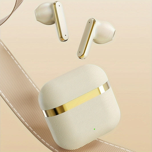 New Design True Wireless Music Semi In-Ear Headphones for Sports, Compact Earbuds Featuring TWS 9D HIFI Stereo Sound, HD Calling, And Dolby Stereo. Compatible with Android And Iphone for Music And Phone Calls.