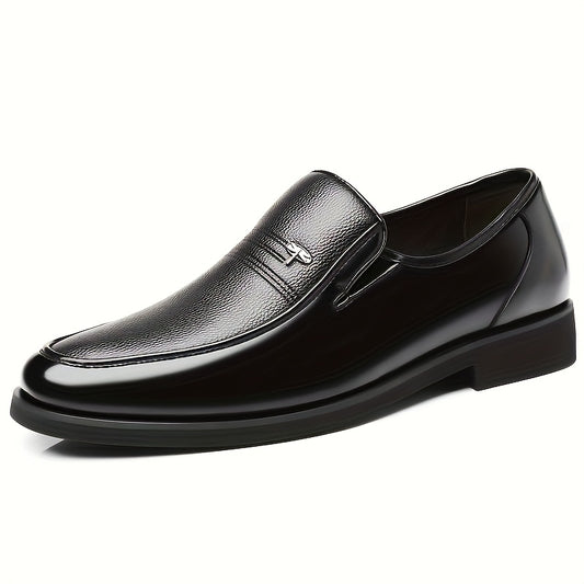 Men's Breathable Pointed Toe Oxford Shoes, Slip-On Formal & Casual