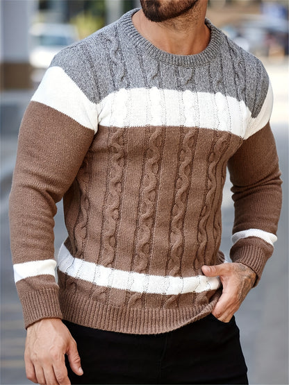 New Fashion Versatile Casual Men's Knit Pullover