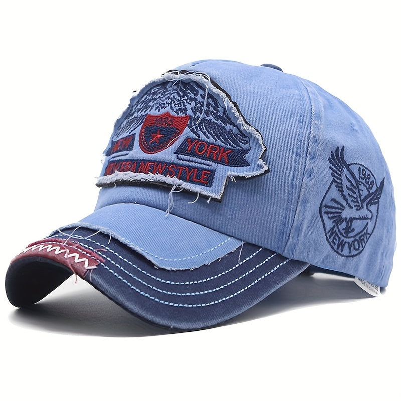 Men's Casual Cotton Baseball Cap With New York Embroidery